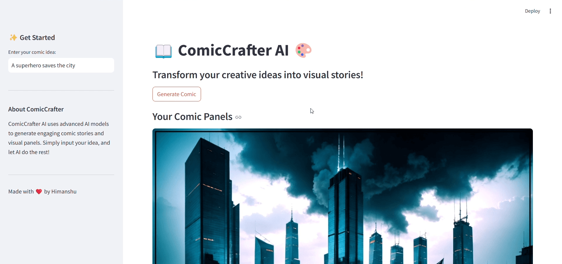 Comic Crafter AI